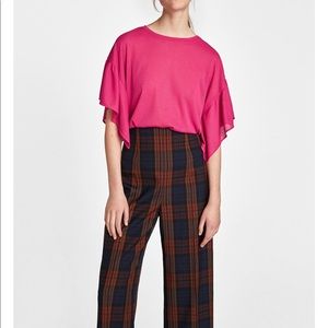 ⭐️⭐️SALE!! Zara Ruffled Sleeved t-shirt